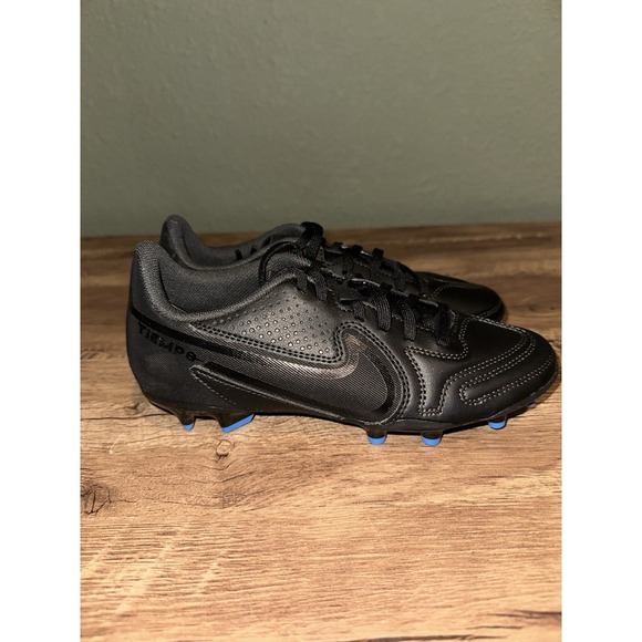 Nike Tiempo Legend 9 Club FG Soccer Cleats DA1176-001 Youth Size 4.5Y Black - Picture 7 of 9